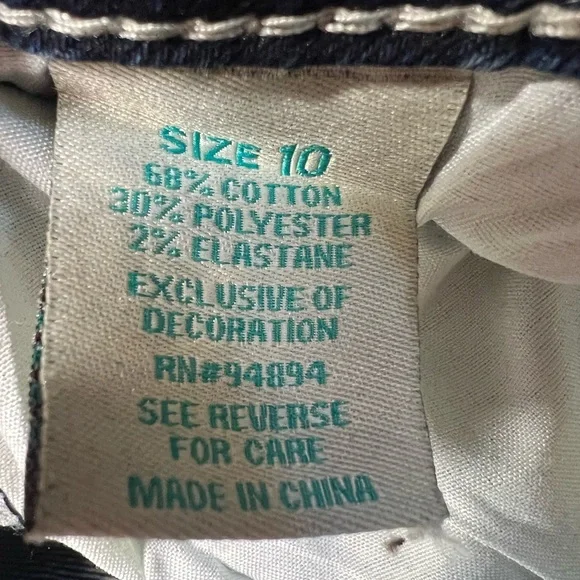 Girls Rockin C Embroidered Jeans - Picture 4 of 7